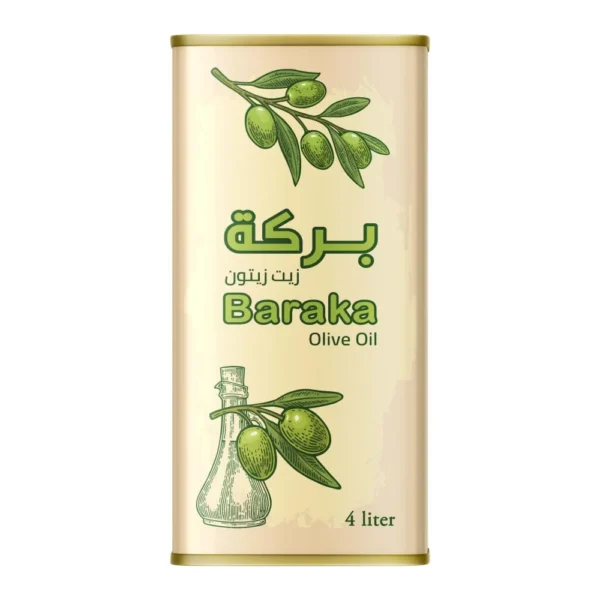 زيت زيتون بركة تنك 4 لتر